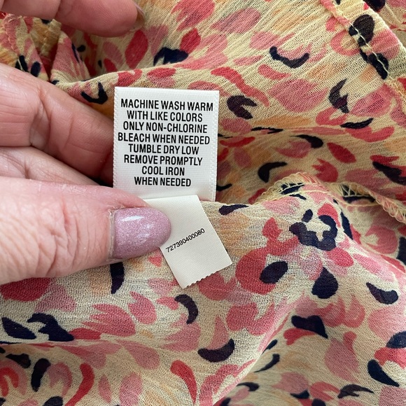 Croft & Barrow Multicolor Floral Button Down Shirt - Picture 11 of 11